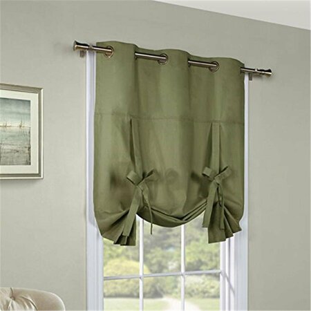 COMMONWEALTH HOME FASHIONS Commonwealth Home Fashion 63 in. Thermalogic Weathermate Insulated Grommet Tie-Up Panel, Sage 71033-221-63-714